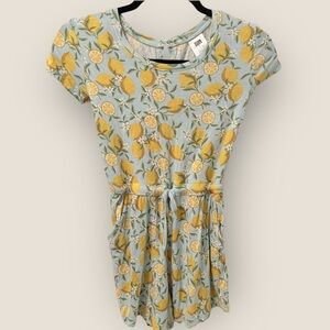 Alex's Lemonade Stand Lemon Romper w/ pockets Sz L
